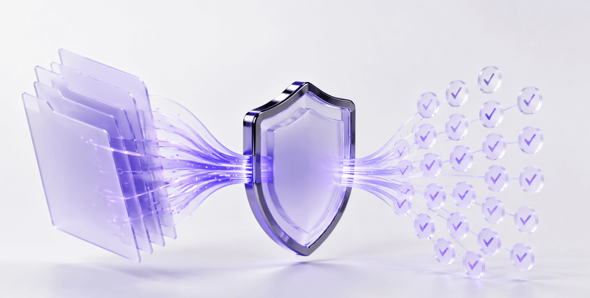 Handbook clauses flowing into the compliance shield, emerging as verified checks