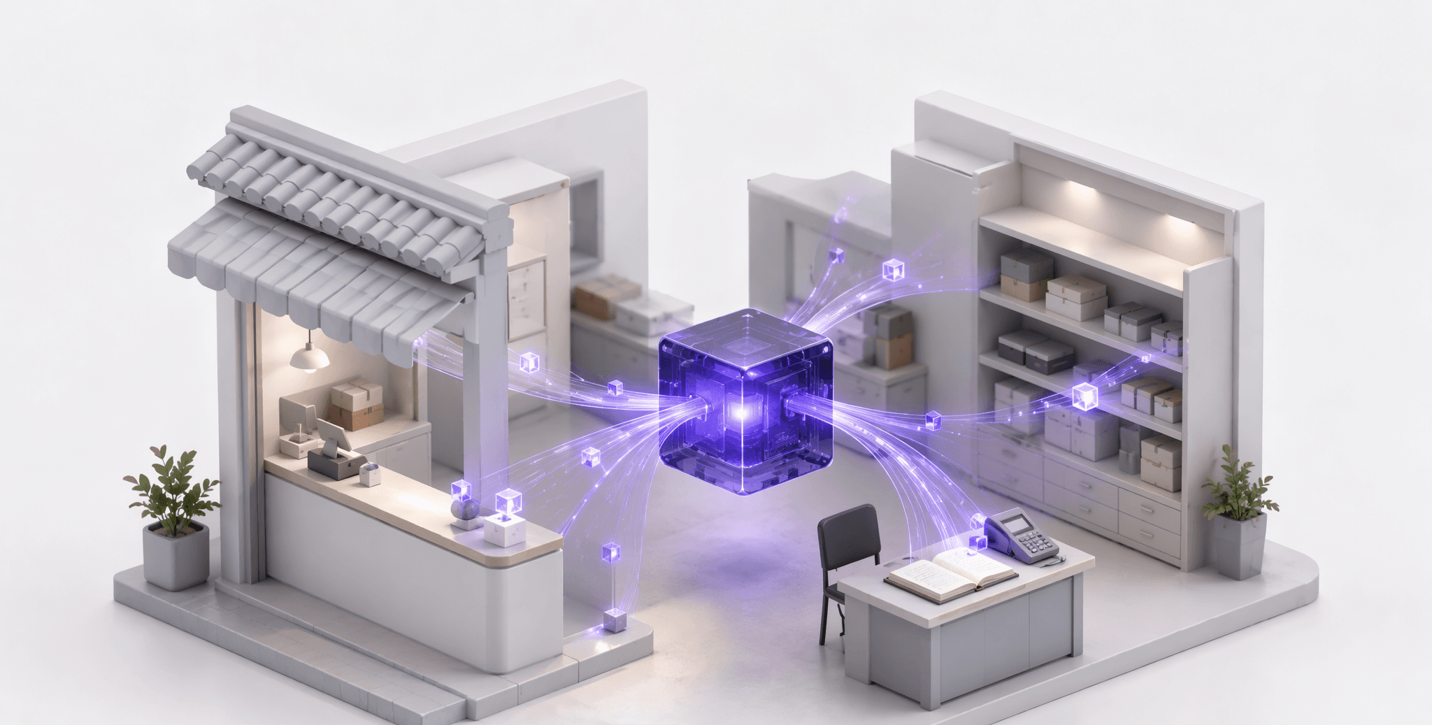 Your shop's documents, chats and sheets flowing into one company data hub